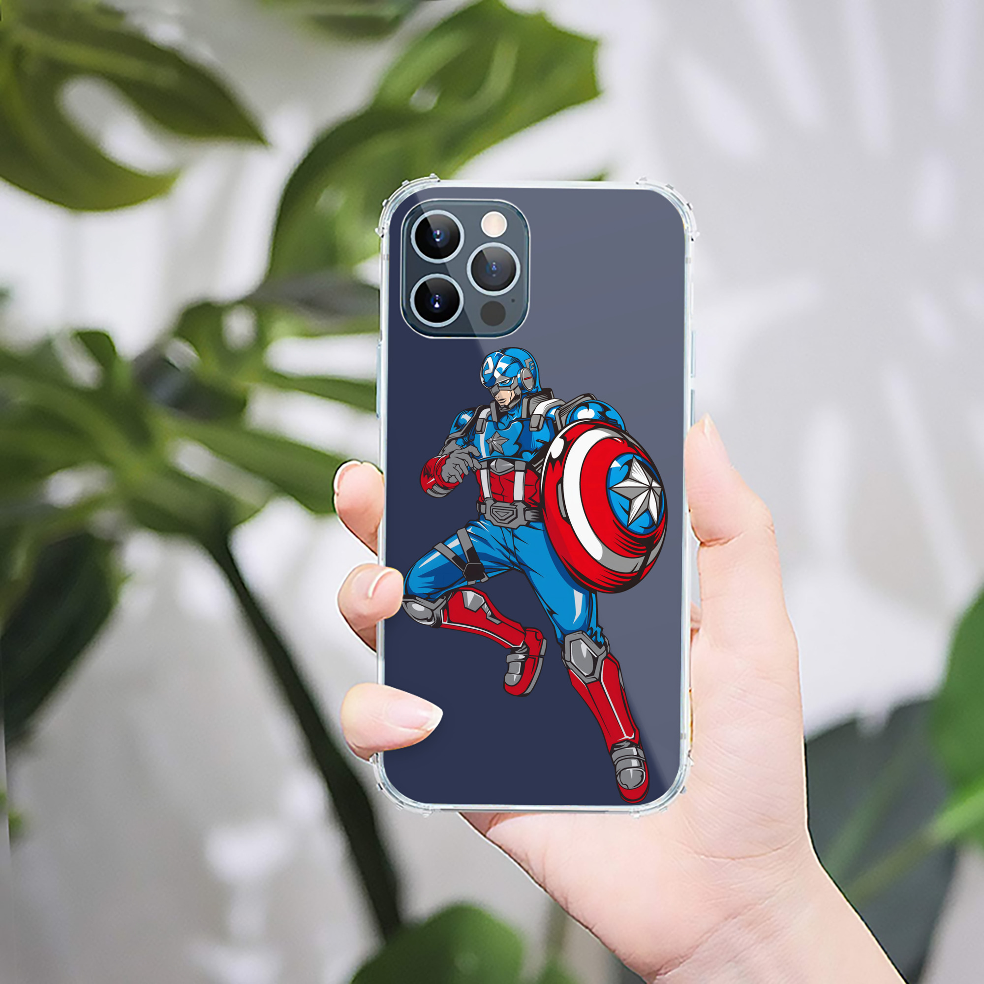 （画像用） アベンジャーズ The Avengers 【iPhone 12シリーズ対応】透明スマホケース（クリアソフトケース）